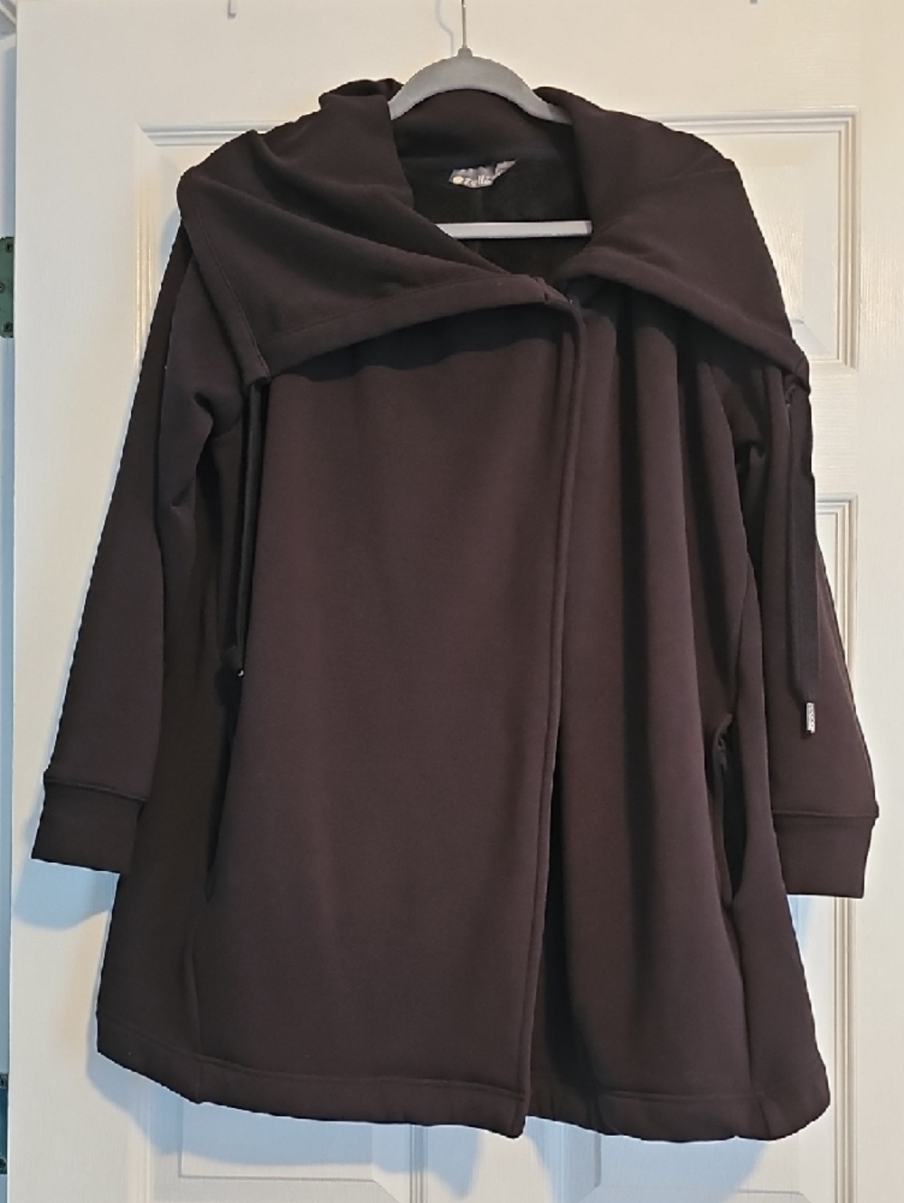 Zella Amazing Cozy Wrap Jacket In Black - Picture 4 of 10